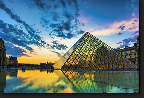 The Louvre Museum in Paris by Skip Weeks