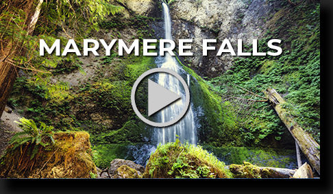 Marymere Falls by Skip Weeks - 4K