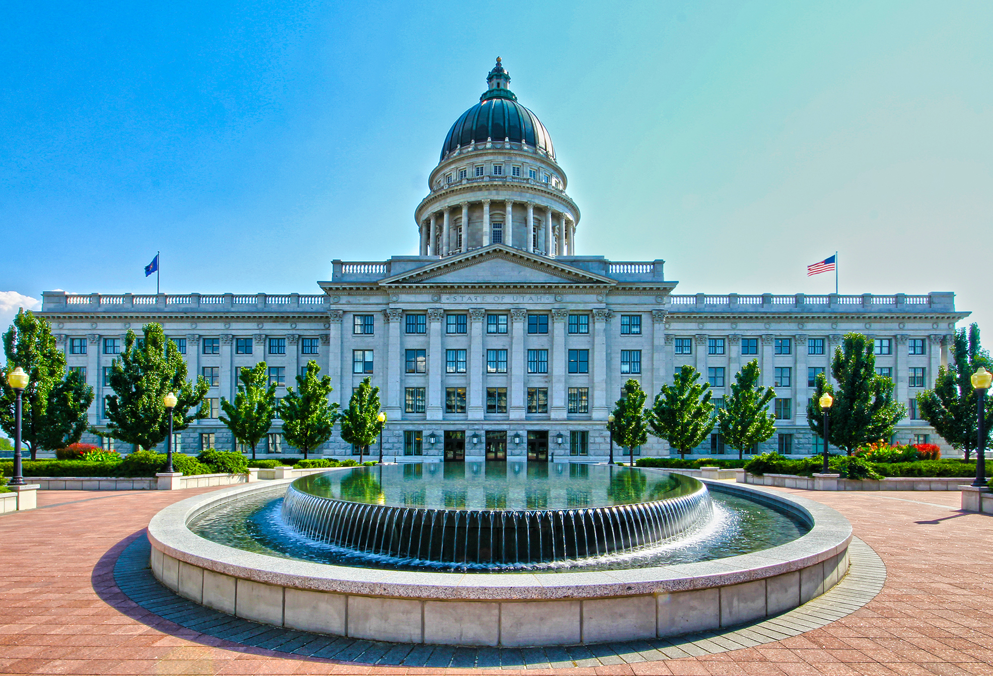 Back of the Utah State Capitol Building by Skip Weeks