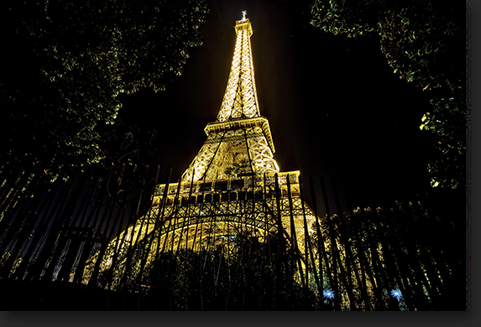 Eiffel Tower at Midnight