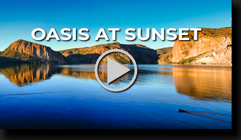 Oasis at Sunset by Skip Weeks at 4K