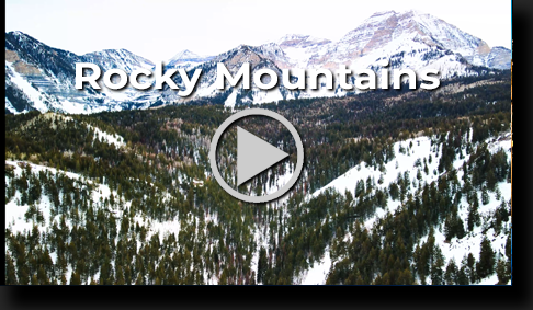 400 Feet Over the Rocky Mountains by Skip Weeks at 4K