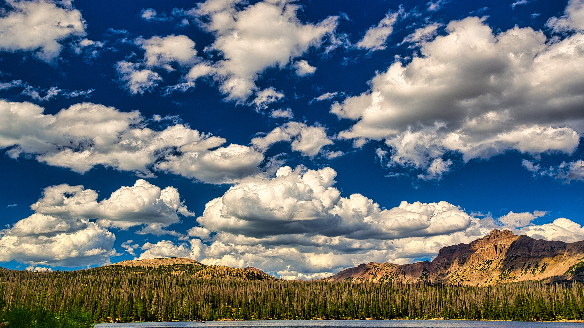 Mirror Lake Clouds by Skip Weeks