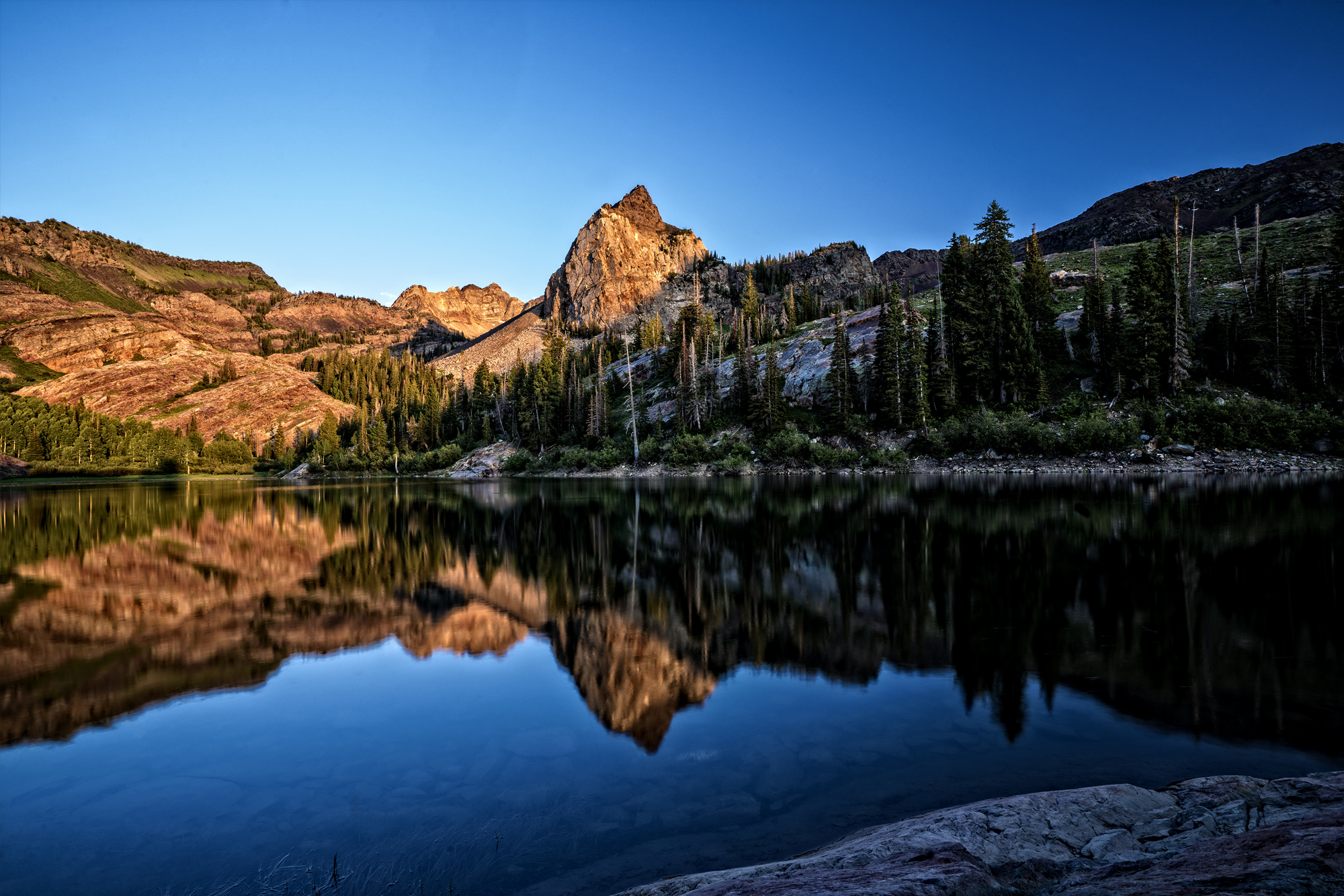 LAKE BLANCHE AT SUNSET