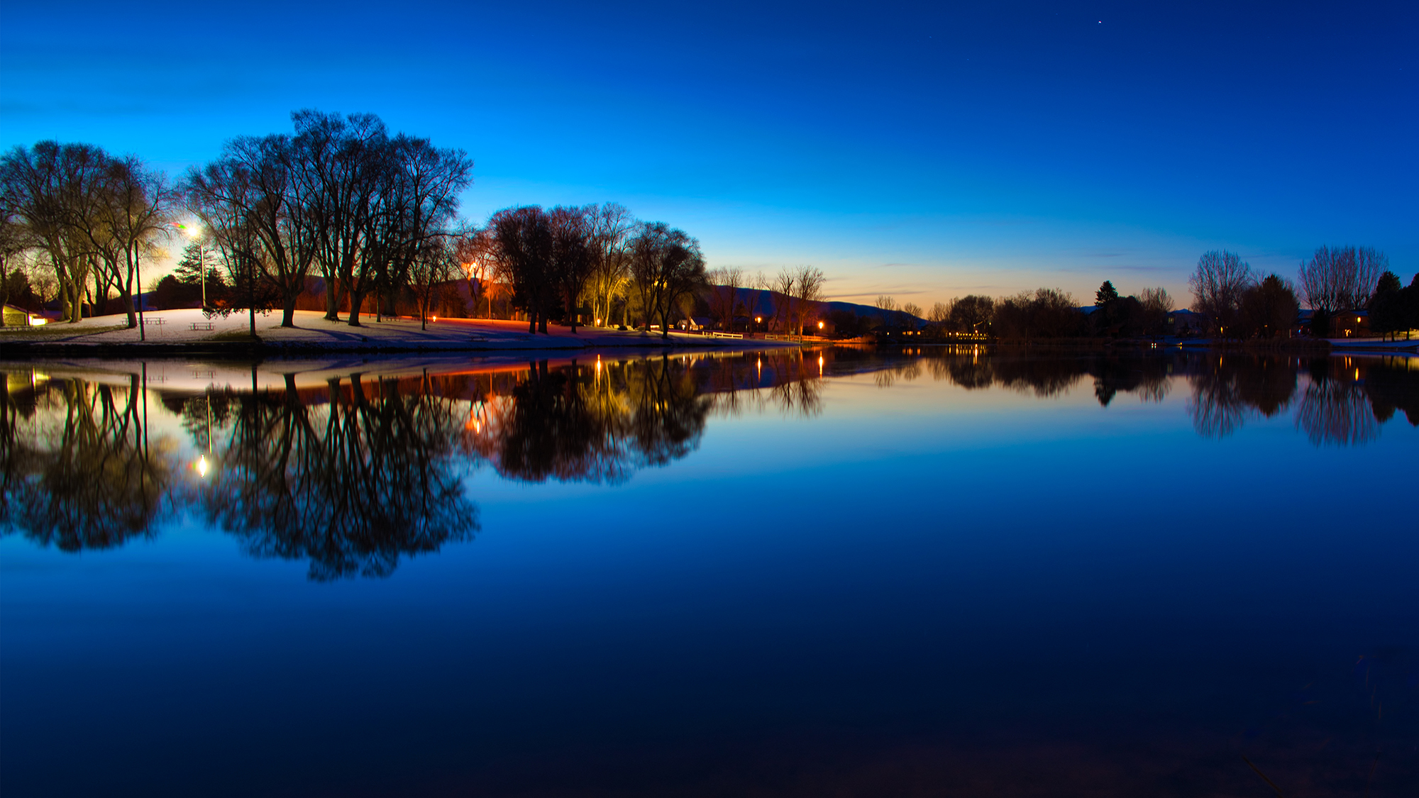 SALEM POND AT TWILIGHT