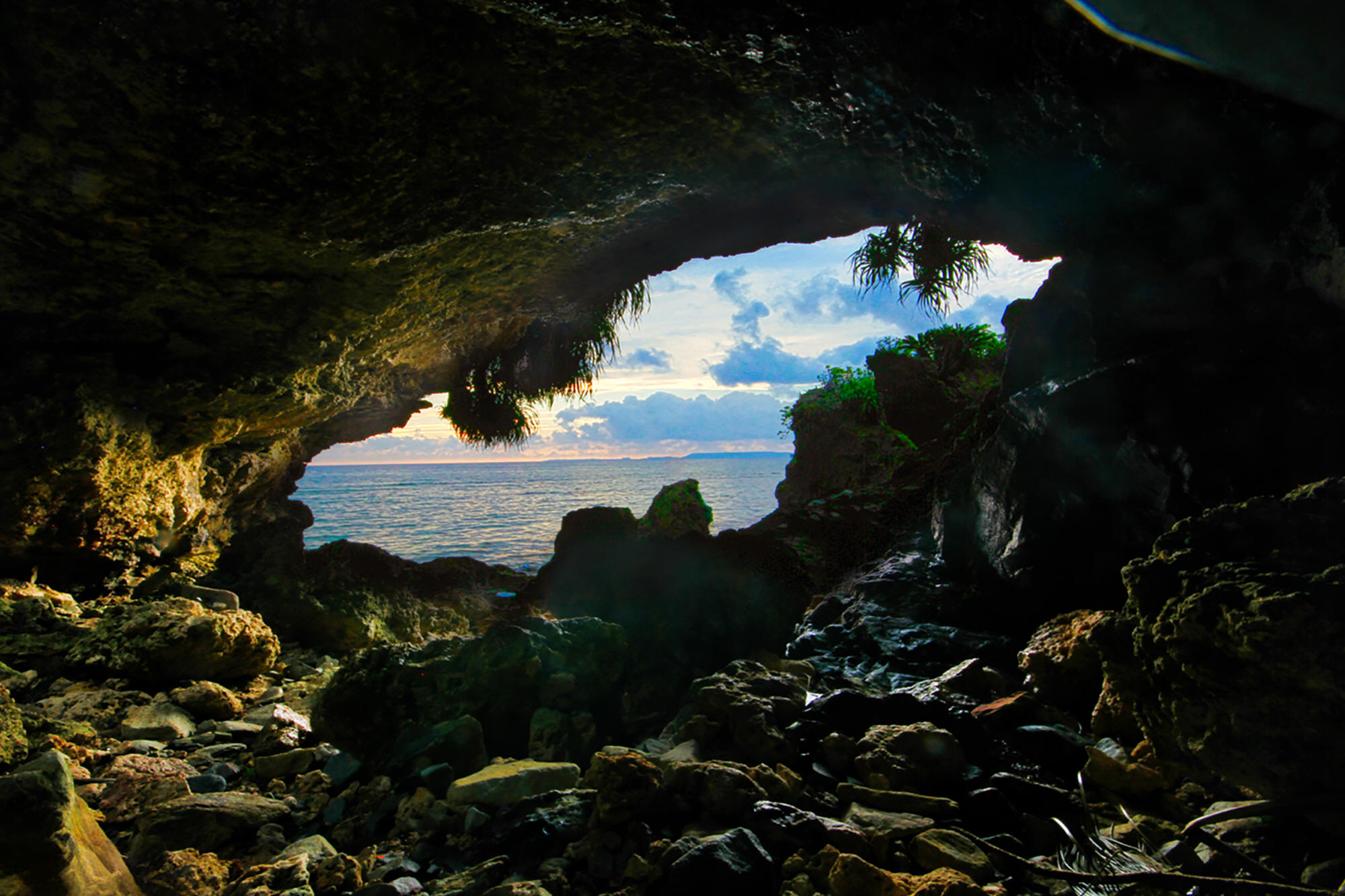 Okinawa Cave by Skip Weeks