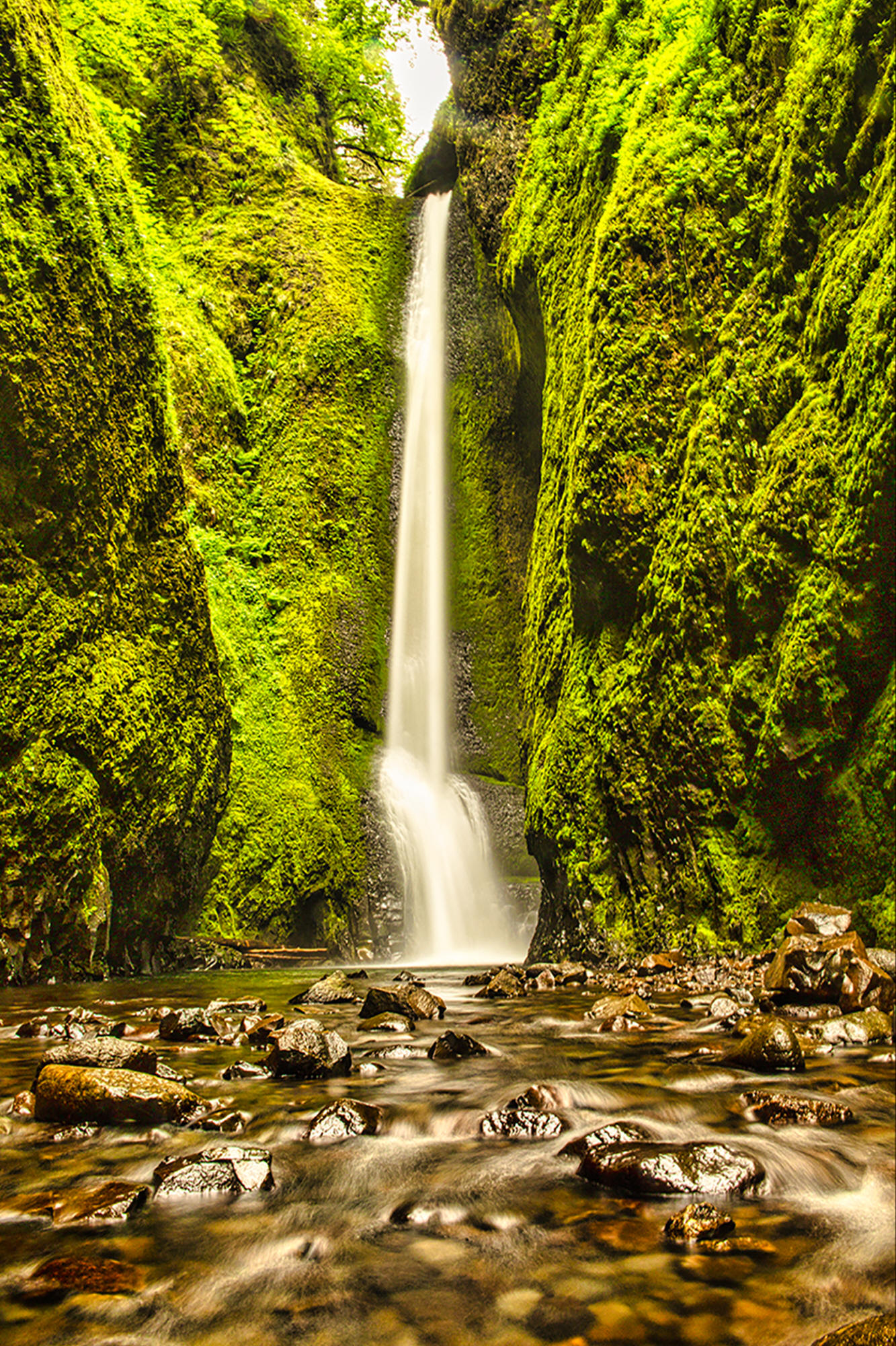 Onetonka Gorge Waterfall by Skip Weeks