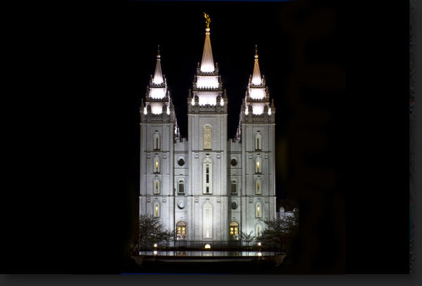 The Salt Lake LDS Temple by Skip Weeks