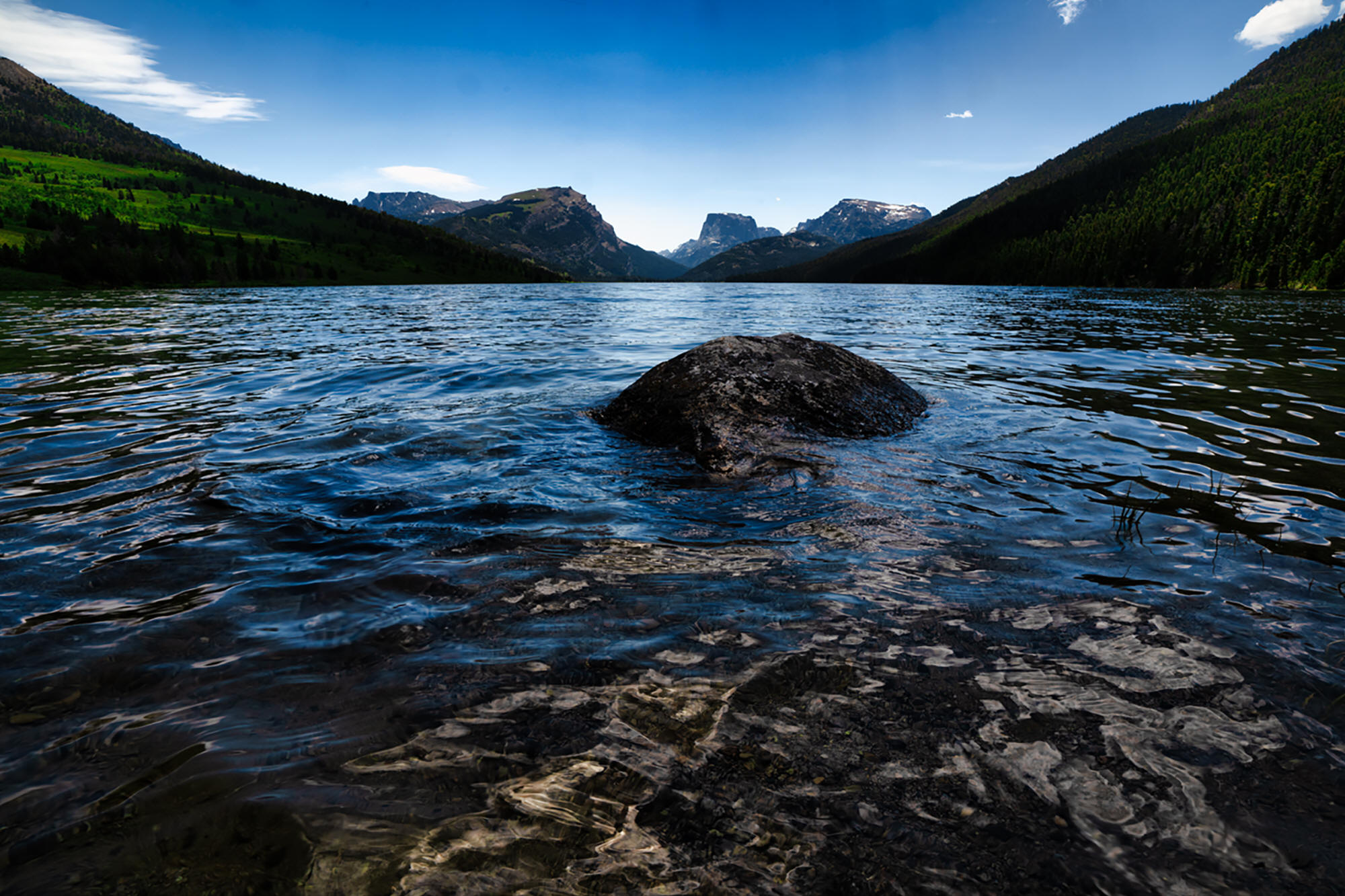 Green River Lake at Dusk by Skip Weeks