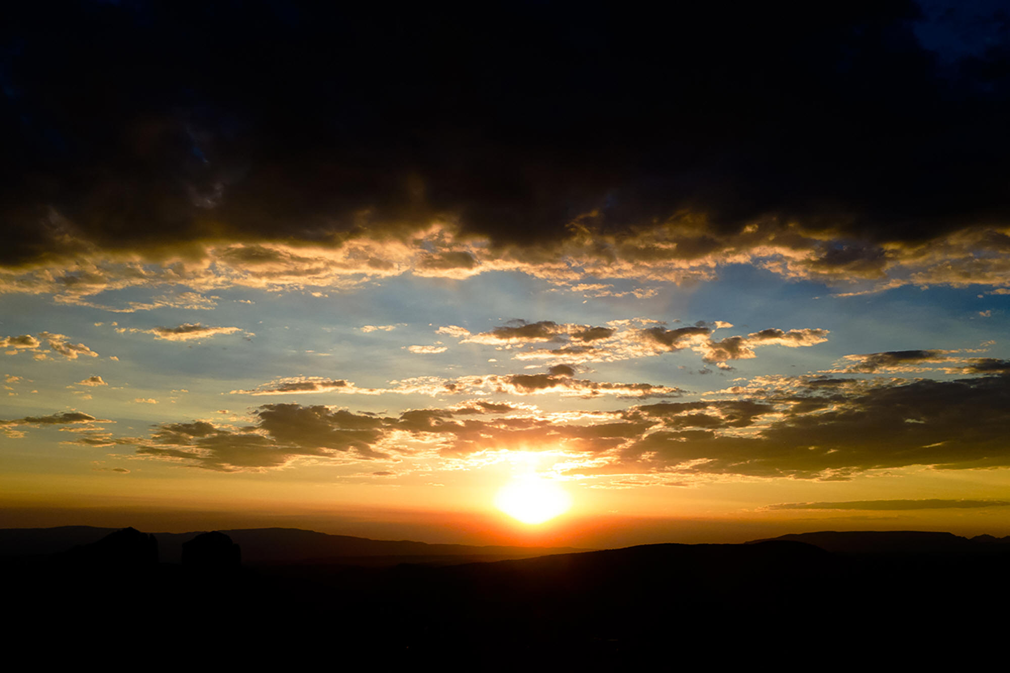 Moody Sunset by Skip Weeks