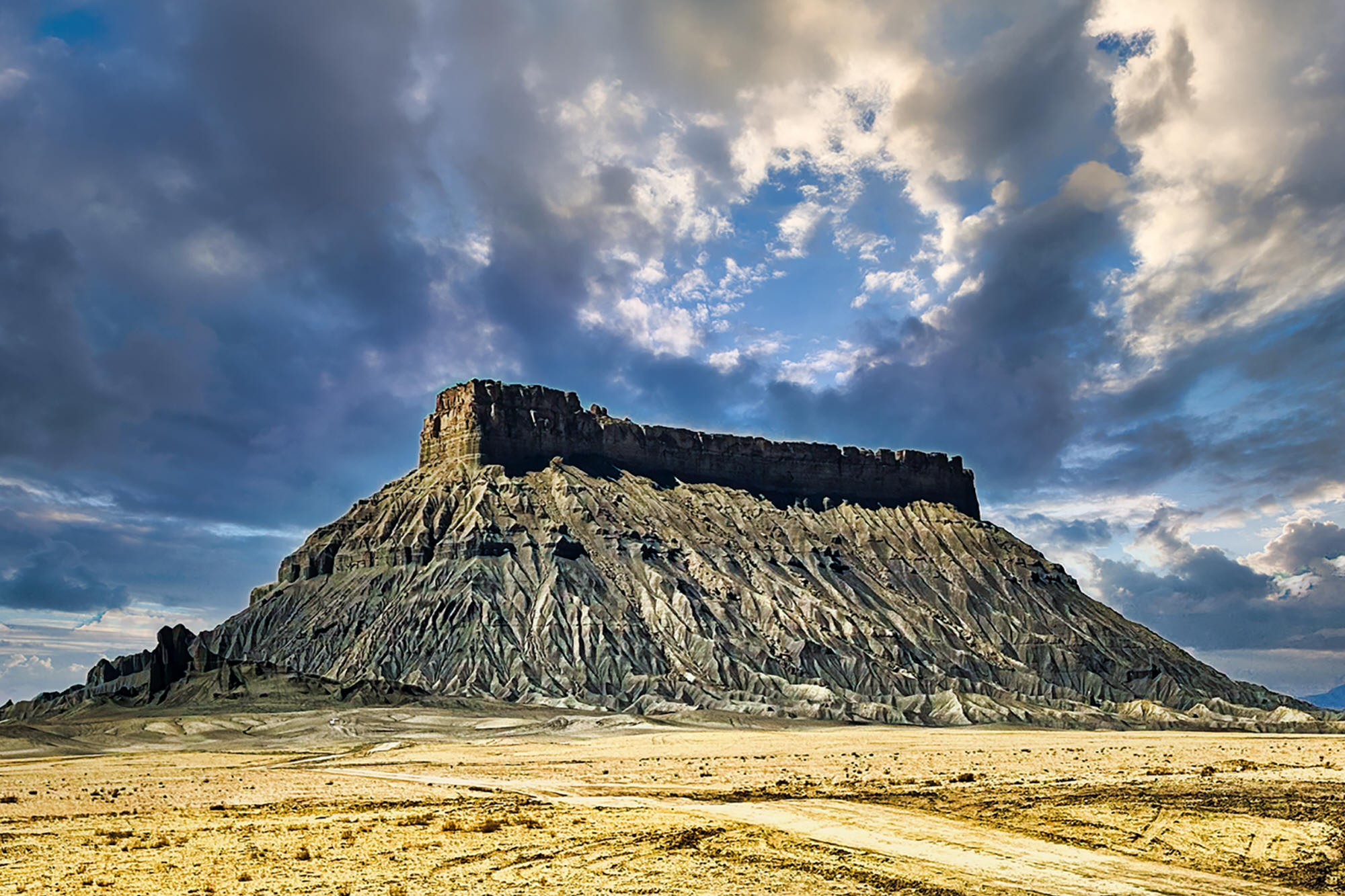 Factory Butte by Skip Weeks