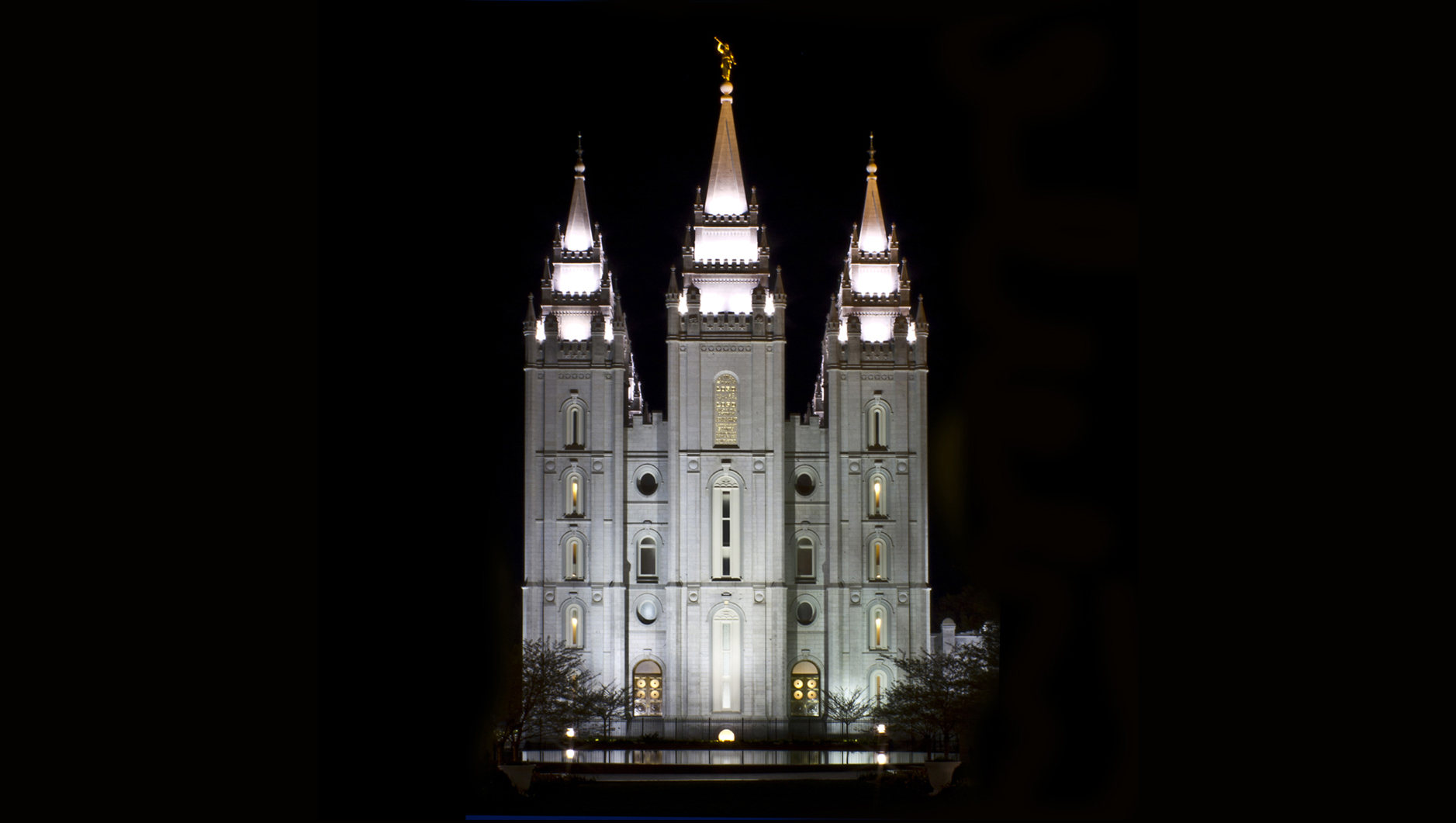 The Salt Lake Temple at Night